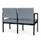 Lesro Lenox 2 Seat Tandem Seating W/ Arm, 43.5 in W 24.5 in L 32 in H LS2103 - alternate 3
